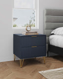 DUMBO 2.0 Nightstand in Midnight Blue NS002-MB Manhattan Comfort