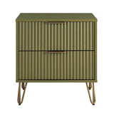 DUMBO 2.0 Nightstand in Olive Green NS002-OG Manhattan Comfort