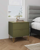 DUMBO 2.0 Nightstand in Olive Green NS002-OG Manhattan Comfort