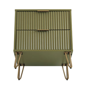 DUMBO 2.0 Nightstand in Olive Green NS002-OG Manhattan Comfort