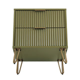 DUMBO 2.0 Nightstand in Olive Green NS002-OG Manhattan Comfort