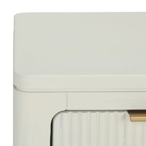 Safavieh Misha Nightstand - Sleek White Acacia Wood Furniture For Modern Bedrooms With Ample Storage Solutions White Acacia,Mdf,Veneer,Plywood Nst2400a