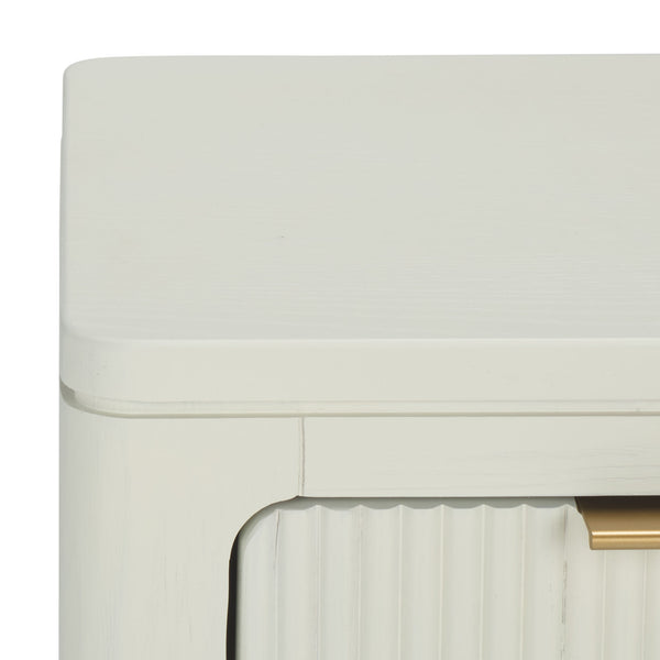 Safavieh Misha Nightstand - Sleek White Acacia Wood Furniture For Modern Bedrooms With Ample Storage Solutions White Acacia,Mdf,Veneer,Plywood Nst2400a