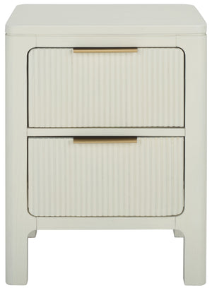 Safavieh Misha Nightstand - Sleek White Acacia Wood Furniture For Modern Bedrooms With Ample Storage Solutions White Acacia,Mdf,Veneer,Plywood Nst2400a