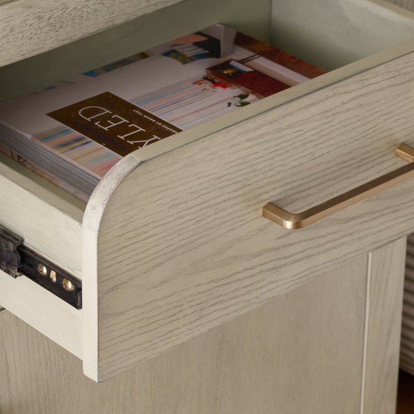 Safavieh Amika Nightstand In White Wash - Rustic Acacia Wood With Spacious Storage & Timeless Style Charm White Washed Accacia,Plywood Nst2401a