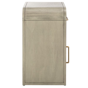 Safavieh Amika Nightstand In White Wash - Rustic Acacia Wood With Spacious Storage & Timeless Style Charm White Washed Accacia,Plywood Nst2401a