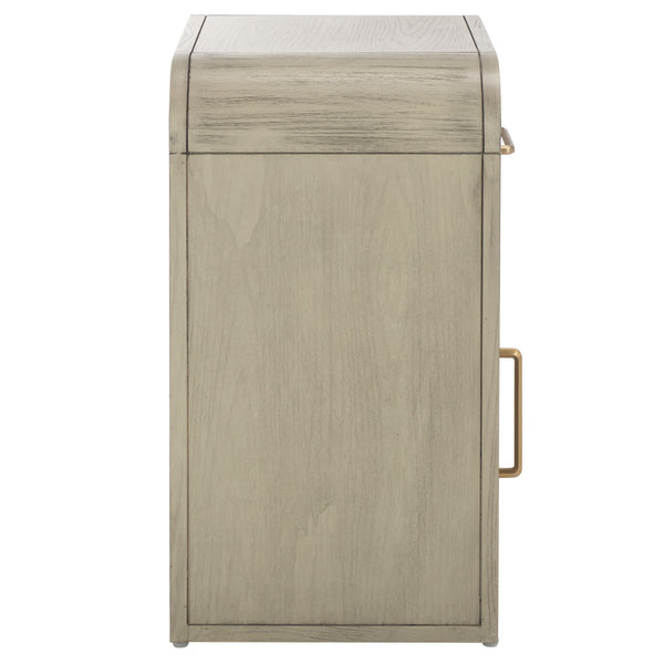 Safavieh Amika Nightstand In White Wash - Rustic Acacia Wood With Spacious Storage & Timeless Style Charm White Washed Accacia,Plywood Nst2401a