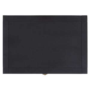 Safavieh Amisa Nightstand: Elegant Acacia Design For Functional Bedroom Storage And Sophisticated Style Black Accacia,Plywood,Mdf,Veneer Nst2402b