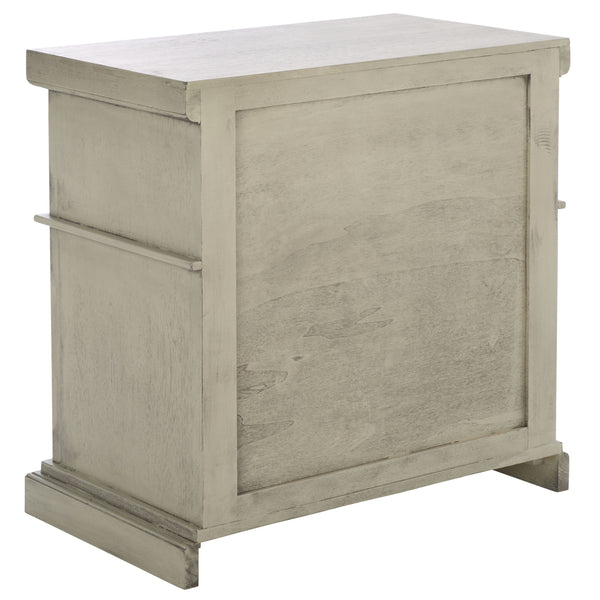 Safavieh Ahasu Nightstand - Elegant Acacia Craftsmanship With Spacious Storage For A Serene Bedroom Ambiance Natural Accacia,Mdf,Veneer,Plywood Nst2403a