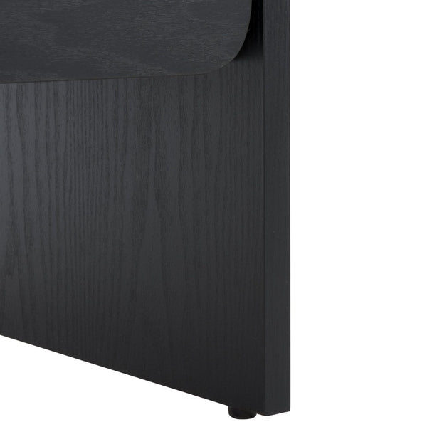 Safavieh Arsenio 2 Drawer Nightstand - Modern Sculptural Design With Soft-Close Drawers For Stylish Storage Black NST3101B