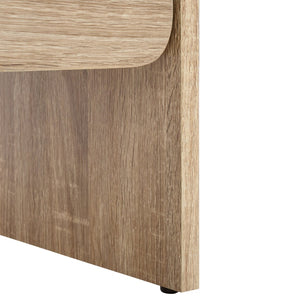 Safavieh Arsenio 2 Drawer Nightstand - Modern Sculptural Design With Soft-Close Drawers For Stylish Storage Light Cream NST3101C