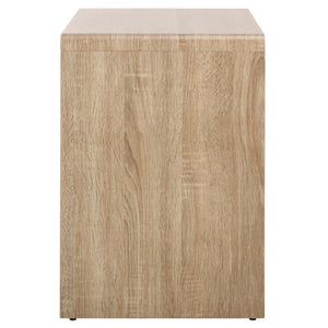 Safavieh Arsenio 2 Drawer Nightstand - Modern Sculptural Design With Soft-Close Drawers For Stylish Storage Light Cream NST3101C
