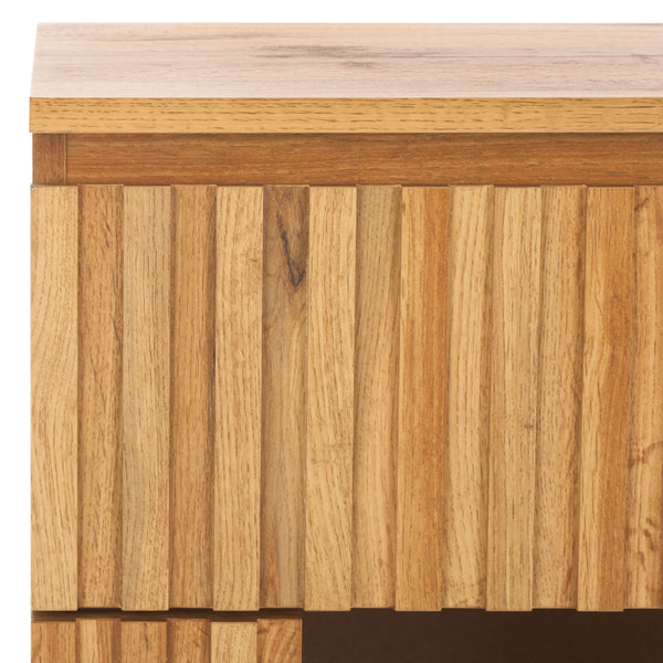 Safavieh Conall 1 Drawer Nightstand In Oak - Elegant Storage Solution For Your Bedroom Decor And Essentials Oak Particle Board And Mdf Nst3102a