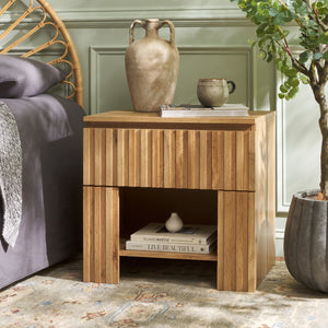 Safavieh Conall 1 Drawer Nightstand In Oak - Elegant Storage Solution For Your Bedroom Decor And Essentials Oak Particle Board And Mdf Nst3102a