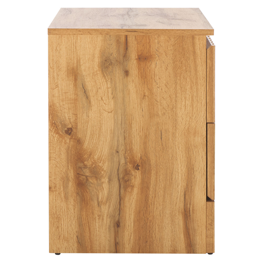 Safavieh Conall 2 Drawer Nightstand In Elegant Oak – Stylish Storage Solution For Your Bedroom Decor! Oak Particle Board And Mdf Nst3103a