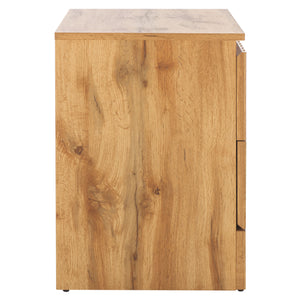 Safavieh Conall 2 Drawer Nightstand In Elegant Oak – Stylish Storage Solution For Your Bedroom Decor! Oak Particle Board And Mdf Nst3103a