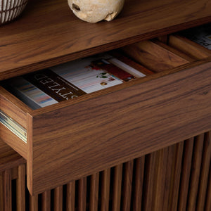 Safavieh Quaid 1 Drawer 2 Door Nightstand In Elegant Walnut Finish For Stylish Bedroom Storage Solutions Walnut ,Brass Pb ,Mdf Nst3104a