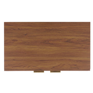 Safavieh Quaid 1 Drawer 2 Door Nightstand In Elegant Walnut Finish For Stylish Bedroom Storage Solutions Walnut ,Brass Pb ,Mdf Nst3104a