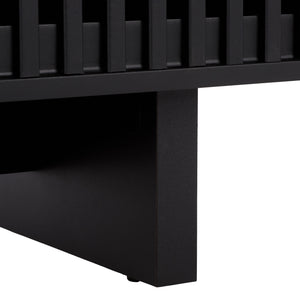 Safavieh Quaid 1 Drawer 2 Door Nightstand In Elegant Walnut Finish For Stylish Bedroom Storage Solutions Black ,Brass Pb ,Mdf Nst3104b