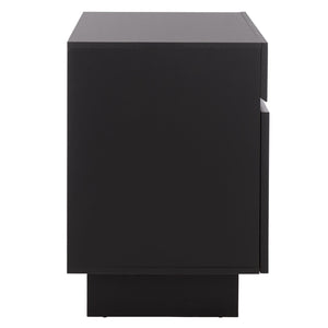 Safavieh Quaid Modern 1 Drawer 2 Door Nightstand - Elegant Storage Solution For Stylish Bedrooms And More Black NST3104B