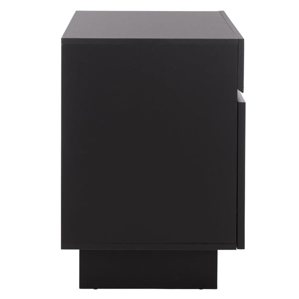 Safavieh Quaid Modern 1 Drawer 2 Door Nightstand - Elegant Storage Solution For Stylish Bedrooms And More Black NST3104B
