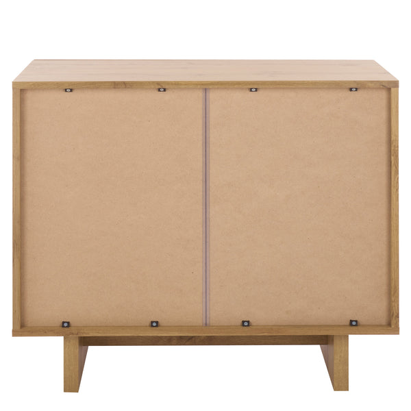 Safavieh Quaid 1 Drawer 2 Door Nightstand In Elegant Walnut Finish For Stylish Bedroom Storage Solutions Oak ,Brass Pb ,Mdf Nst3104c