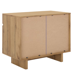 Safavieh Quaid 1 Drawer 2 Door Nightstand In Elegant Walnut Finish For Stylish Bedroom Storage Solutions Oak ,Brass Pb ,Mdf Nst3104c