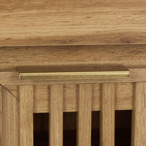 Safavieh Quaid 1 Drawer 2 Door Nightstand In Elegant Walnut Finish For Stylish Bedroom Storage Solutions Oak ,Brass Pb ,Mdf Nst3104c