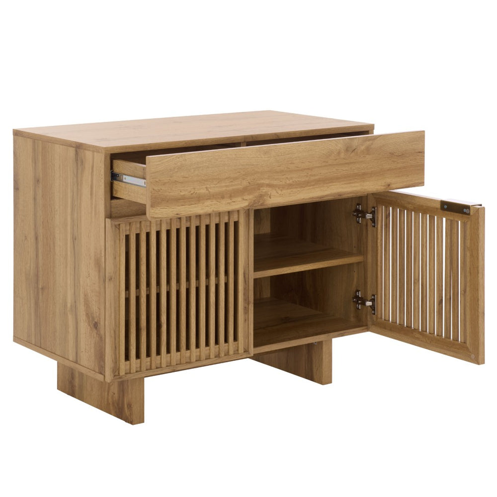 Safavieh Quaid Modern 1 Drawer 2 Door Nightstand - Elegant Storage Solution For Stylish Bedrooms And More Oak NST3104C
