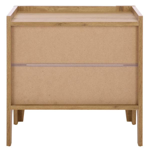 Safavieh Equit 1 Drawer Nightstand In Oak - Modern & Compact Storage Solution For Stylish Bedrooms & Apartments NST3105A