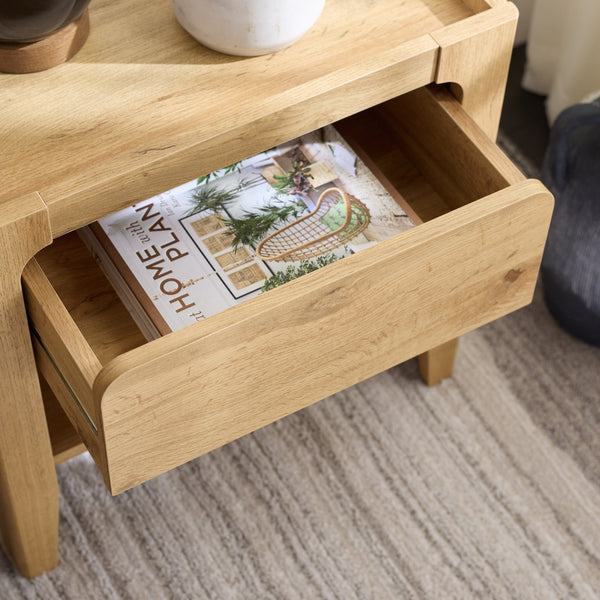 Safavieh Equit 1 Drawer Nightstand In Oak - Elegant, Functional, And Compact Design For Your Bedroom Retreat Oak Pb ,Mdf Nst3105a