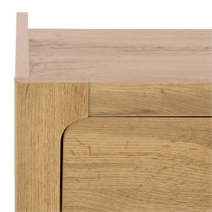 Safavieh Equit 1 Drawer Nightstand In Oak - Modern & Compact Storage Solution For Stylish Bedrooms & Apartments NST3105A