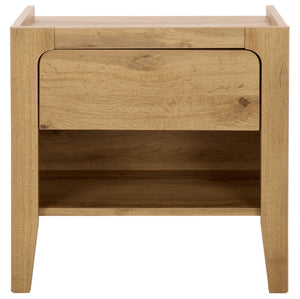 Safavieh Equit 1 Drawer Nightstand In Oak - Modern & Compact Storage Solution For Stylish Bedrooms & Apartments NST3105A
