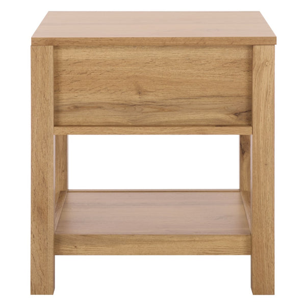 Safavieh Seeley 1 Drawer Nightstand - Rustic Modern Design With Rattan Accents And Oak Finish For Bedrooms NST3106A