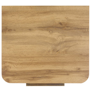 Safavieh Brey 2 Drawer Nightstand - Elegant Storage Solution With Rustic Rattan & Modern Design For Any Bedroom Oak / Brass NST3107C