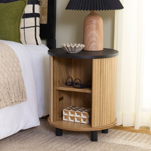 Safavieh Etka 2 Shelf Nightstand – Modern Minimalist Design With Open Storage For Bedroom Essentials & Decor Oak NST3108B