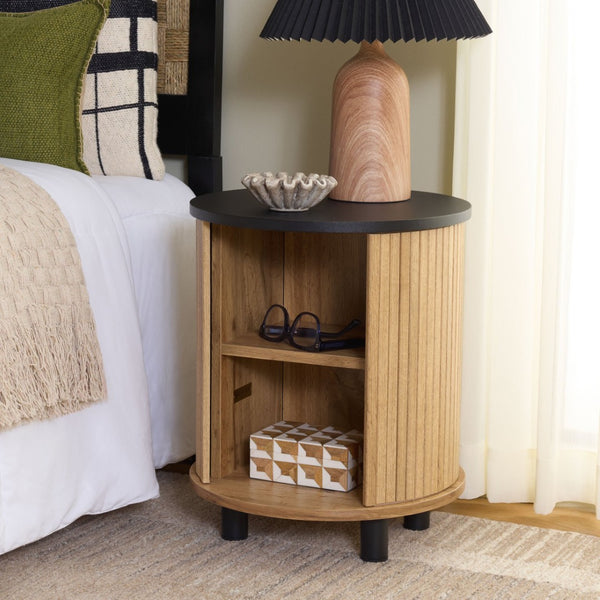 Safavieh Etka 2 Shelf Nightstand – Modern Minimalist Design With Open Storage For Bedroom Essentials & Decor Oak NST3108B