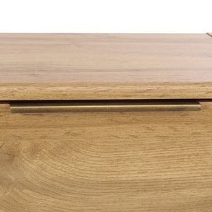 Safavieh Angeria 2 Drawer Nightstand - Modern Oak With Brass Accents For Stylish Bedroom Storage & Decor NST3109A