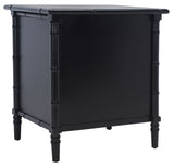 Safavieh Mina 3 Drawer Nightstand Black / Gold NST3500E