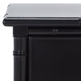 Safavieh Mina 3 Drawer Nightstand Black / Gold NST3500E