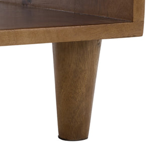 Safavieh Lyubov Marble Top Nightstand with Wood Base for Modern Bedroom Decor NST3702A