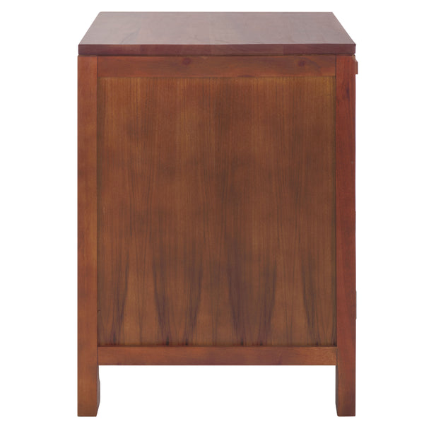 Safavieh Dave 1 Drawer 1 Door Nightstand - Dark Natural Elegance For Stylish Storage In Any Bedroom Or Living Room Dark Natural ,Natural Carb P2 Plywood,Weaving Nst4003e