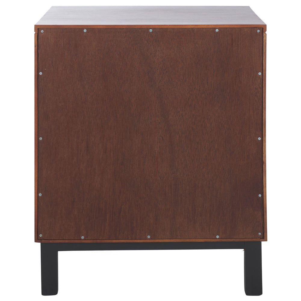 Safavieh Erica 2 Drawer Nightstand – Dark Natural Elegance With Spacious Storage For A Clutter-free Bedroom Dark Natural ,Natural Carb P2 Plywood,Weaving Nst4006d