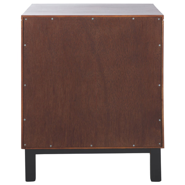 Safavieh Erica 2 Drawer Nightstand – Dark Natural Elegance With Spacious Storage For A Clutter-free Bedroom Dark Natural ,Natural Carb P2 Plywood,Weaving Nst4006d