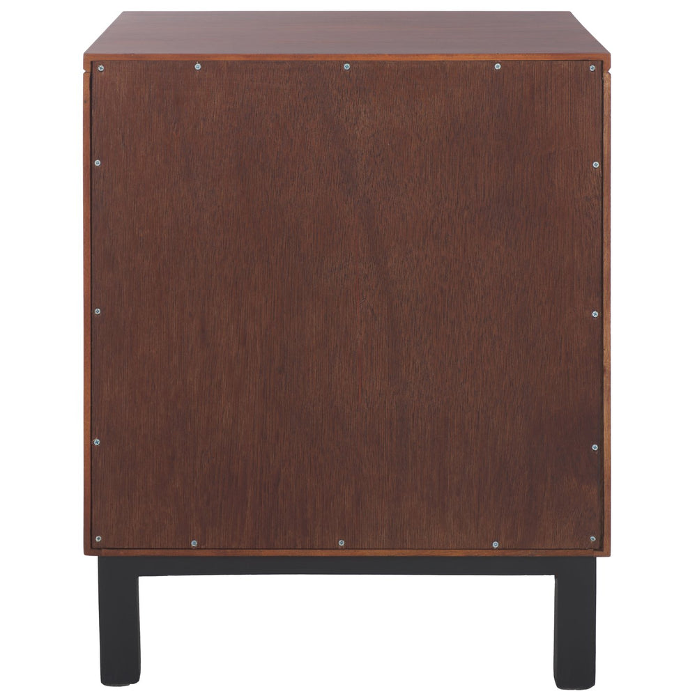 Safavieh Erica 2 Drawer Nightstand – Dark Natural Elegance With Spacious Storage For A Clutter-free Bedroom Dark Natural ,Natural Carb P2 Plywood,Weaving Nst4006d