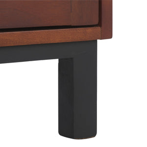 Safavieh Erica 2 Drawer Nightstand – Dark Natural Elegance With Spacious Storage For A Clutter-free Bedroom Dark Natural ,Natural Carb P2 Plywood,Weaving Nst4006d