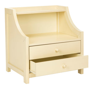 Safavieh Ellie 2 Drawer Nightstand White Wood Nst5000a
