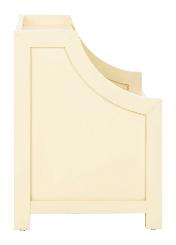 Safavieh Ellie 2 Drawer Nightstand White Wood Nst5000a