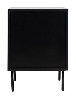 Safavieh Genevieve 2-Drawer Nightstand – Timeless Vintage Charm With Modern Design For Every Bedroom Style Walnut / Black NST5002A