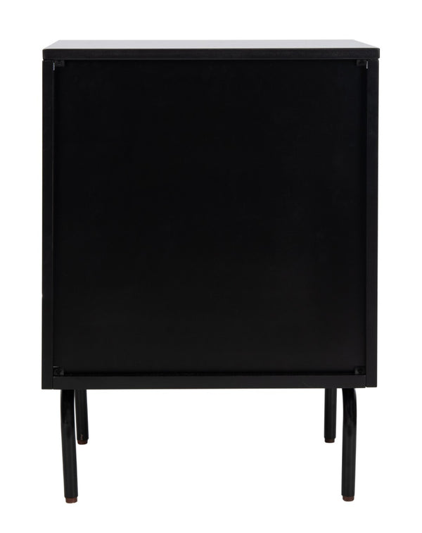 Safavieh Genevieve 2-Drawer Nightstand – Timeless Vintage Charm With Modern Design For Every Bedroom Style Walnut / Black NST5002A